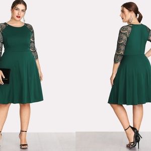 🥂NWOT Elegant Jade Vintage Dress by Shein